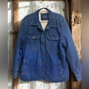 Lucky Brand Dark Blue Denim Coat